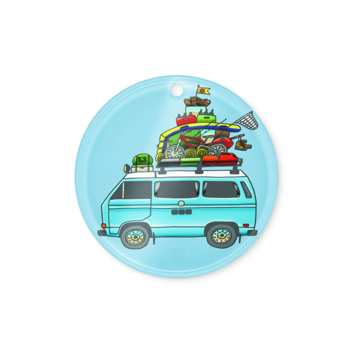 Rad Vanagon Acrylic Ornament 1