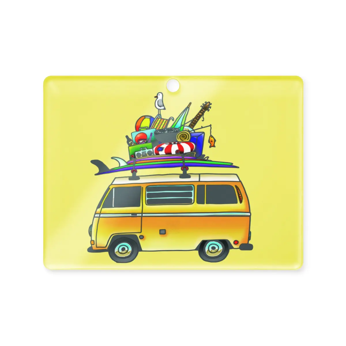 Rad Bus Acrylic Tree Ornament 2