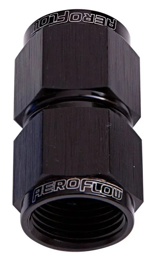 An-6 Straight Female Swivel Coupler – Black Anodized (Af131-06Blk) 1