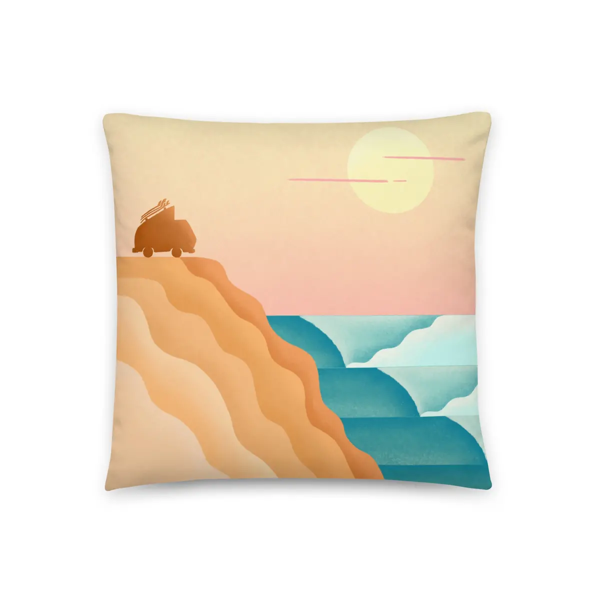 Baja Surf Throw Pillow 1