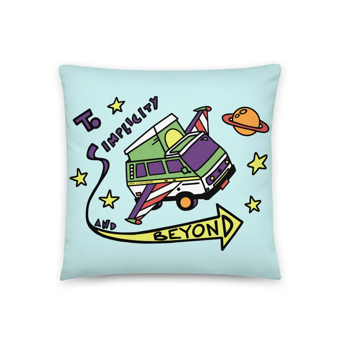 Van Lightyear Throw Pillow 1