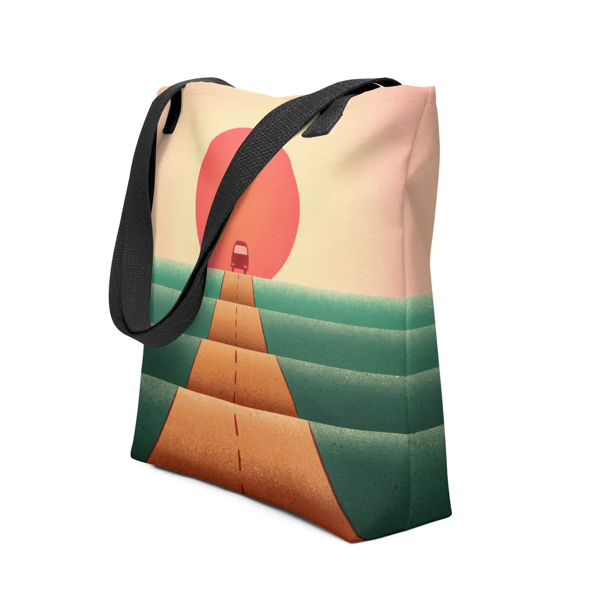 Sunset Road Tote Bag 1