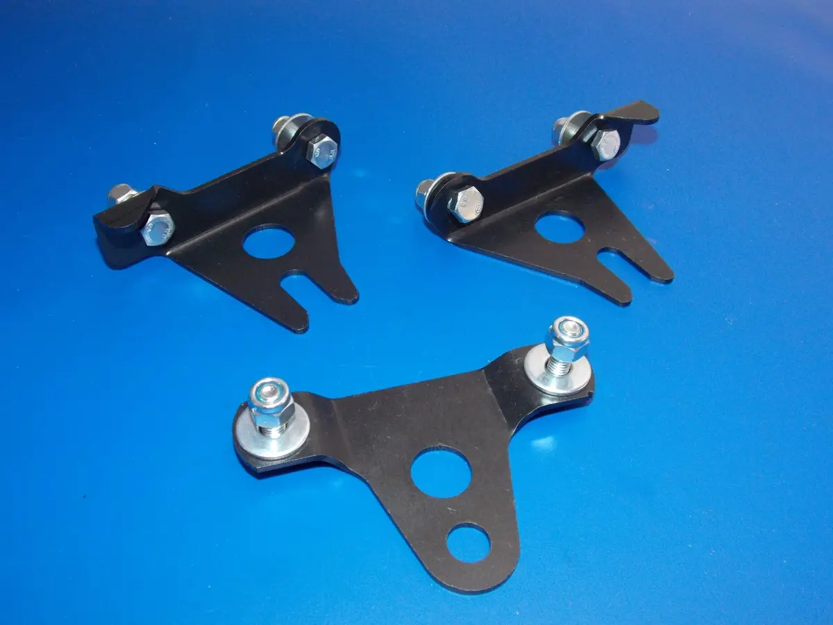 1980 Ktm Penton Gs Seat Mounts Saddle Brackets+Bolts Kit Black Stainless Steel 1