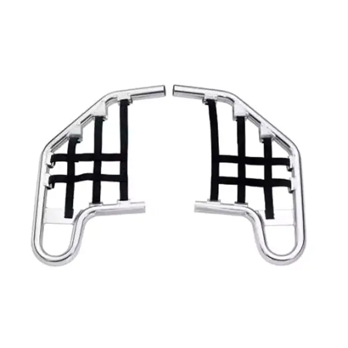 Atv Nerf Bars Side By Side For Yamaha Raptor 700, Model 2006-2023 (Silver) 1
