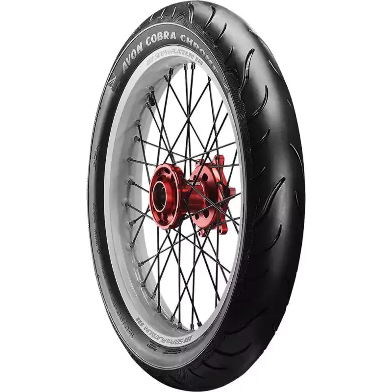 Avon Av91 Cobra Chrome 130/80B17 (130-80-17) 65H Tl Front Motorcycle Tire 1