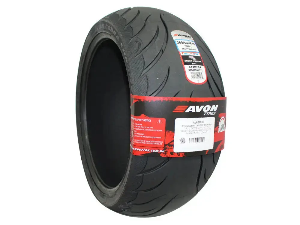 Avon Cobra Chrome Av92 260/40Vr18 (260-40-18) 84V Motorcycle Tire 1