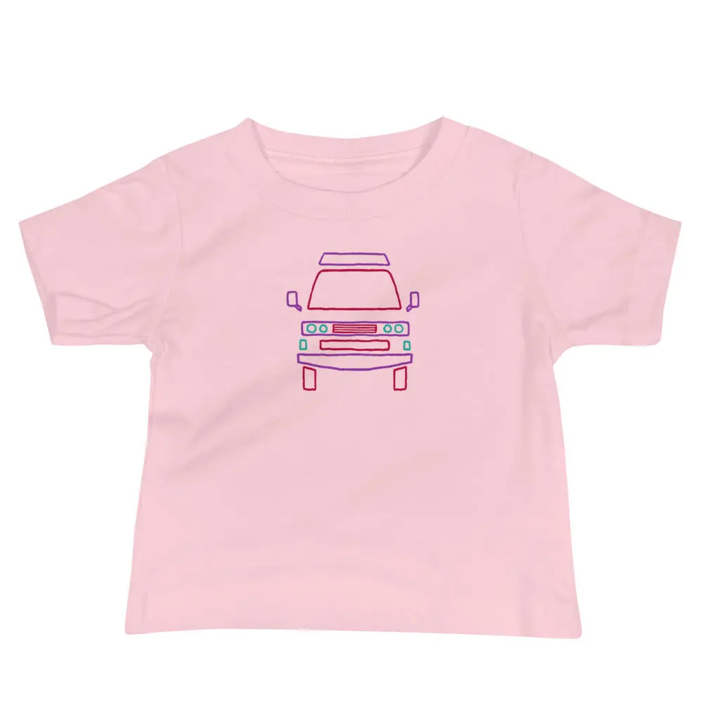 Adorable Baby T-Shirt Featuring Friendly Facial Design - Image 3