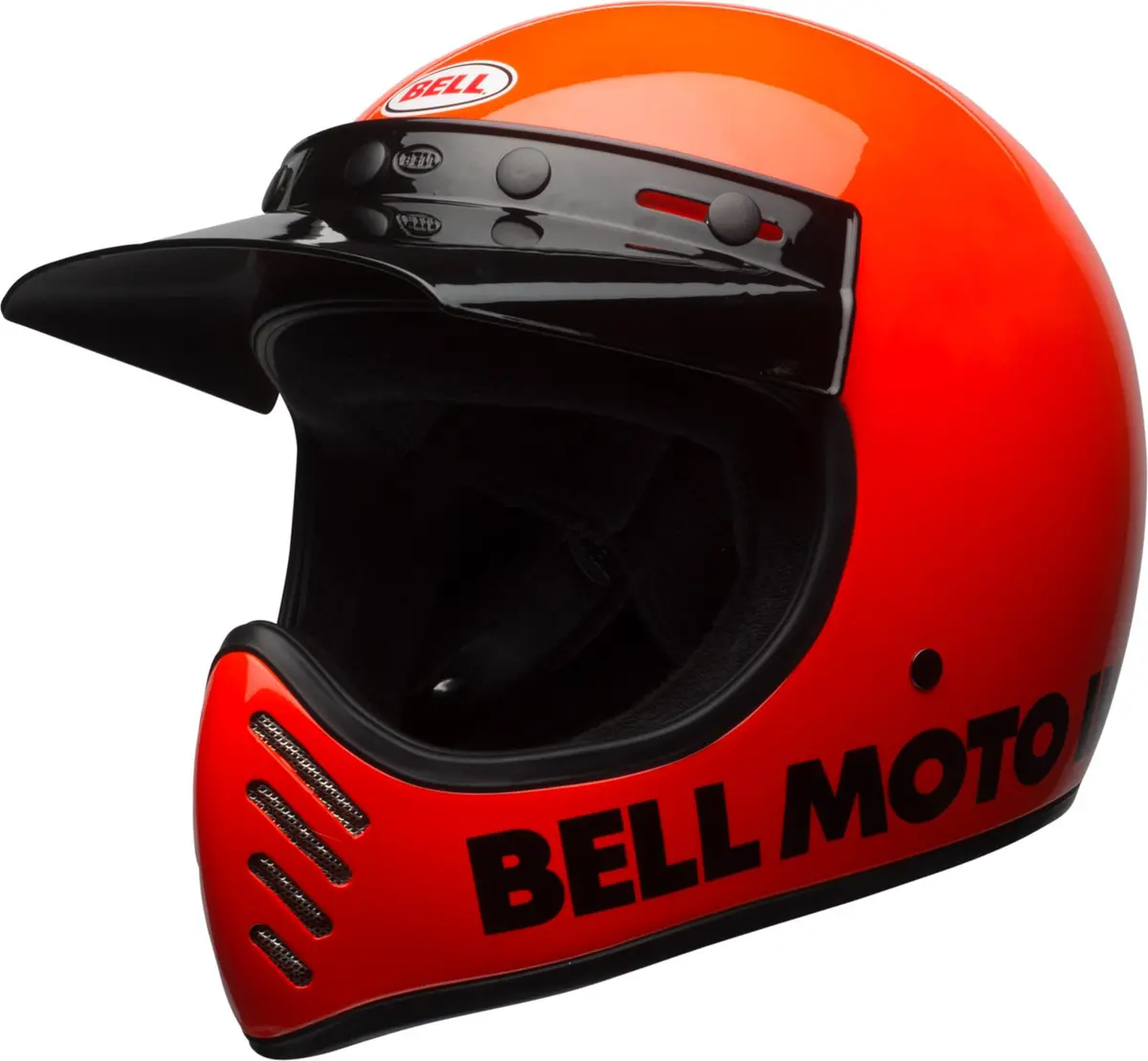 Bell Moto-3 Entry-Level Motorcycle Helmet – Matte Black, Size M (7080612) 1