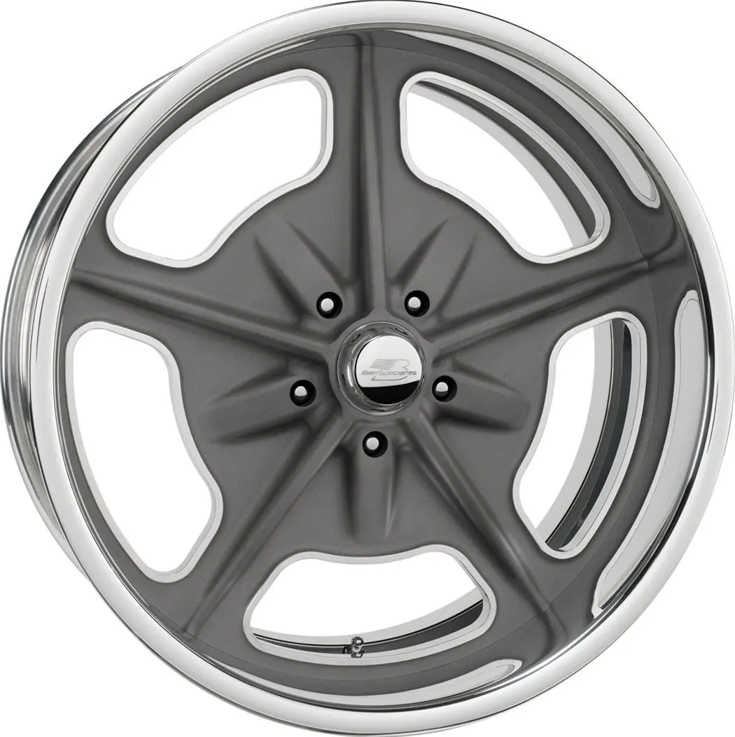 Billet Specialties Vc35G580 Vintage Bonneville Gray Custom Wheels 1