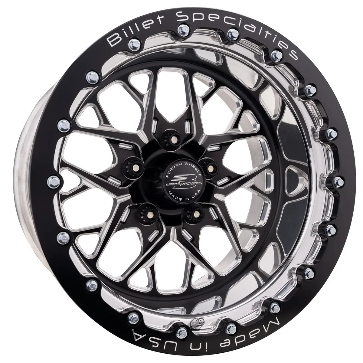 Billet Specialties Brsb07510L6535 17X10-Inch Brushed Aluminum Drag Wheel 1