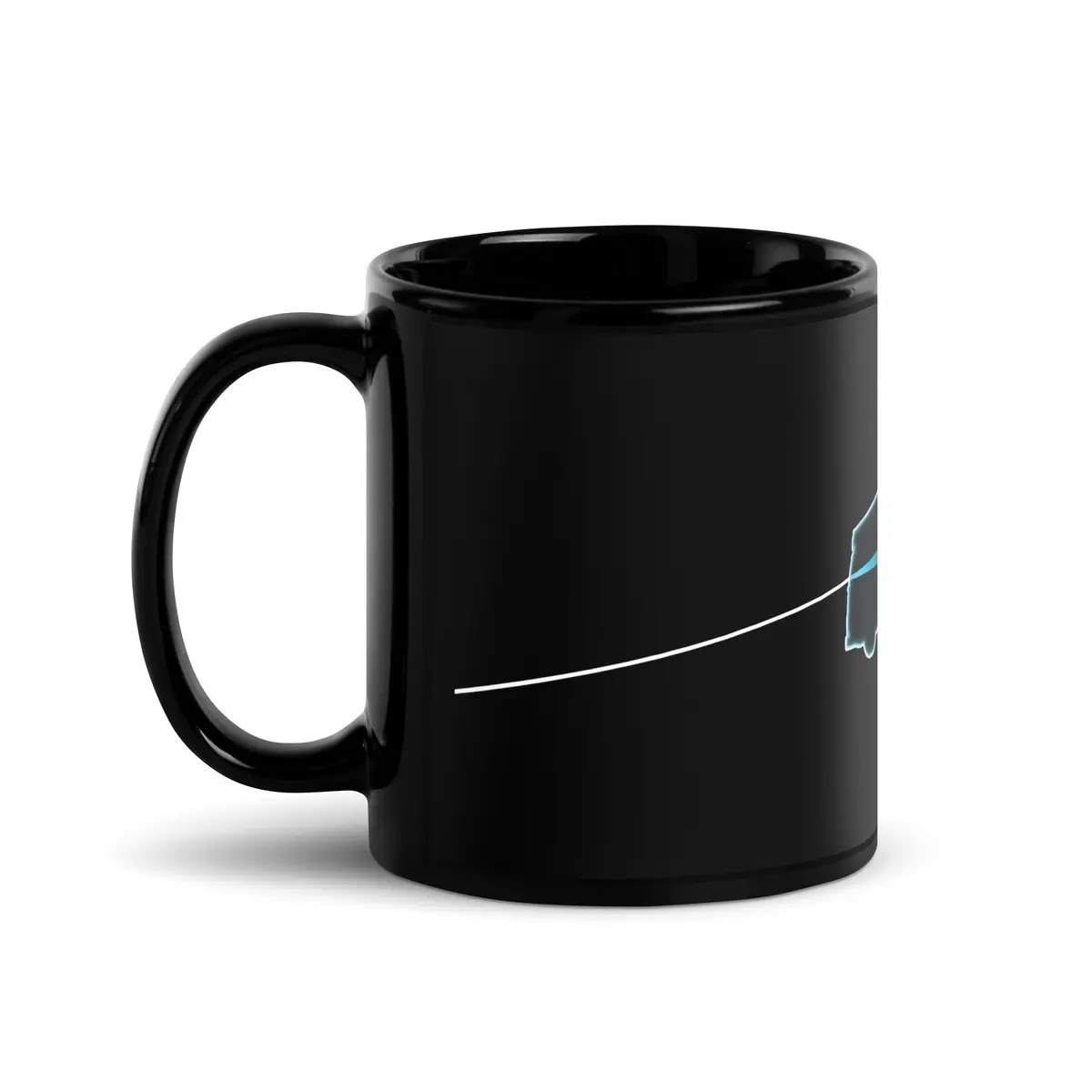 Dark Side Of The Bus Black Glossy Mug 1
