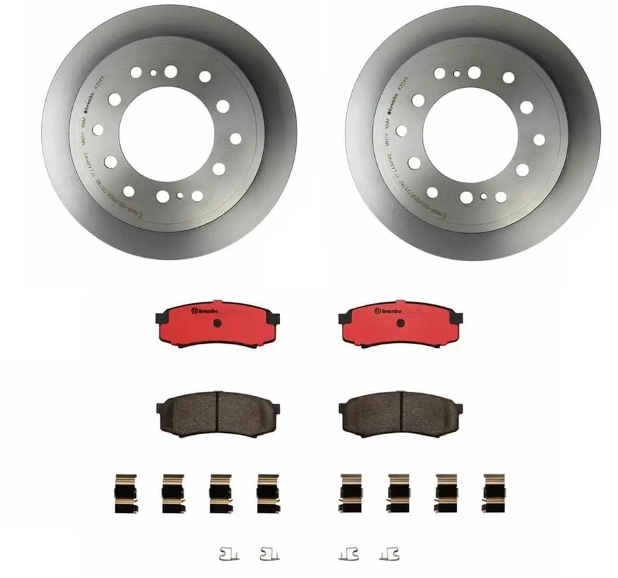 Brembo Kt00113 Brake Kit: Ceramic Pads & Drilled Rotors 1