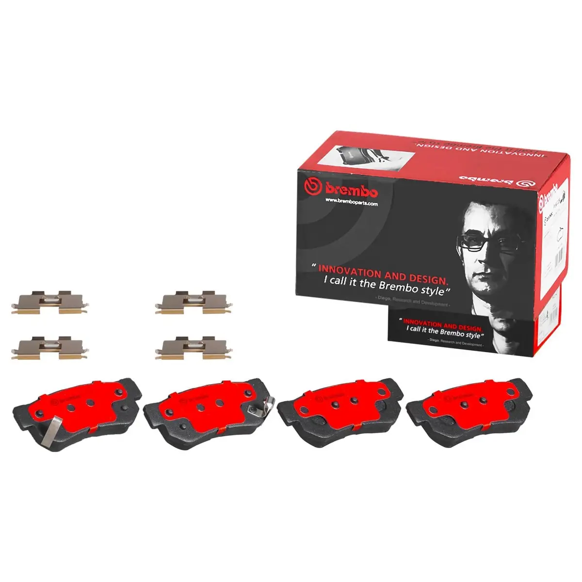 Brembo P30014N Nao Ceramic Brake Pads – Quiet, Low-Dust, High-Temp 1
