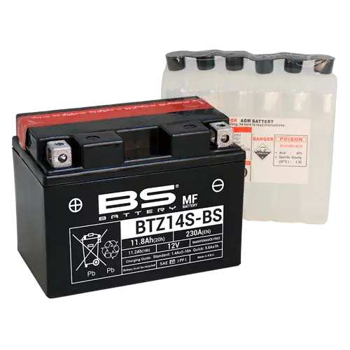 Bs Battery Btz14s-Bs Equivalent Ytz14s 1