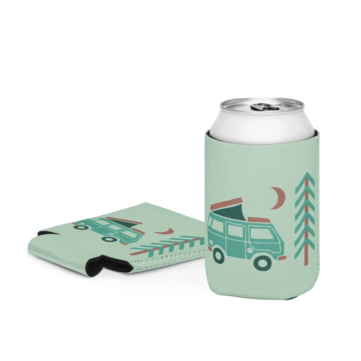 Go Outside Van & Moon Can Coozie 1