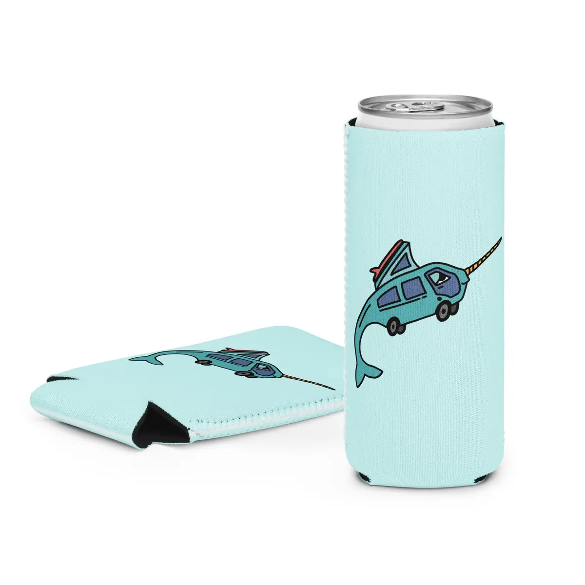 Narwhal Ned Can Coozie 2