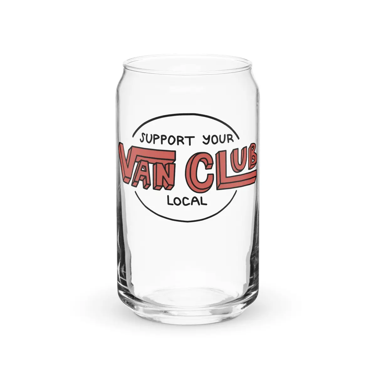 Support Your Local Van Club Pint Glass 1