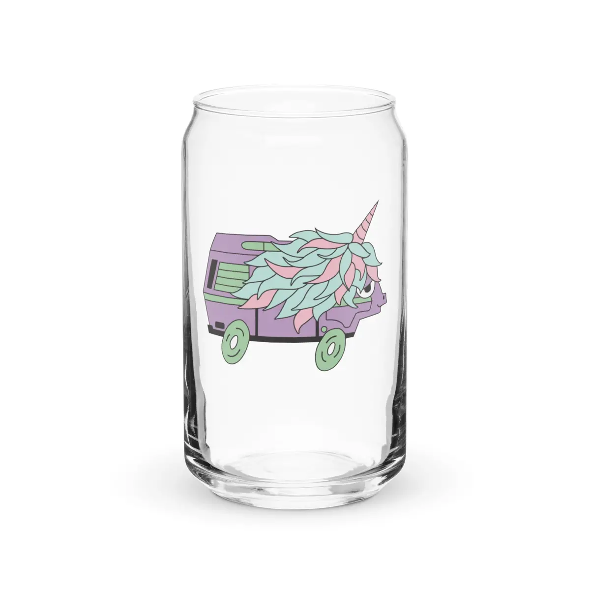 High-Top Hazel Unicorn Can-Shaped Pint Glass 2