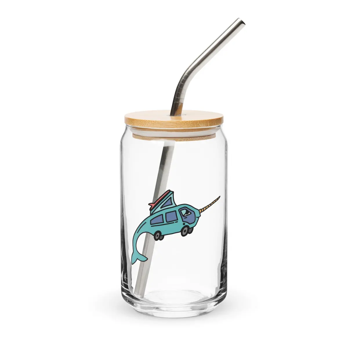 Narwhal Ned Can-Shaped Pint Glass 1