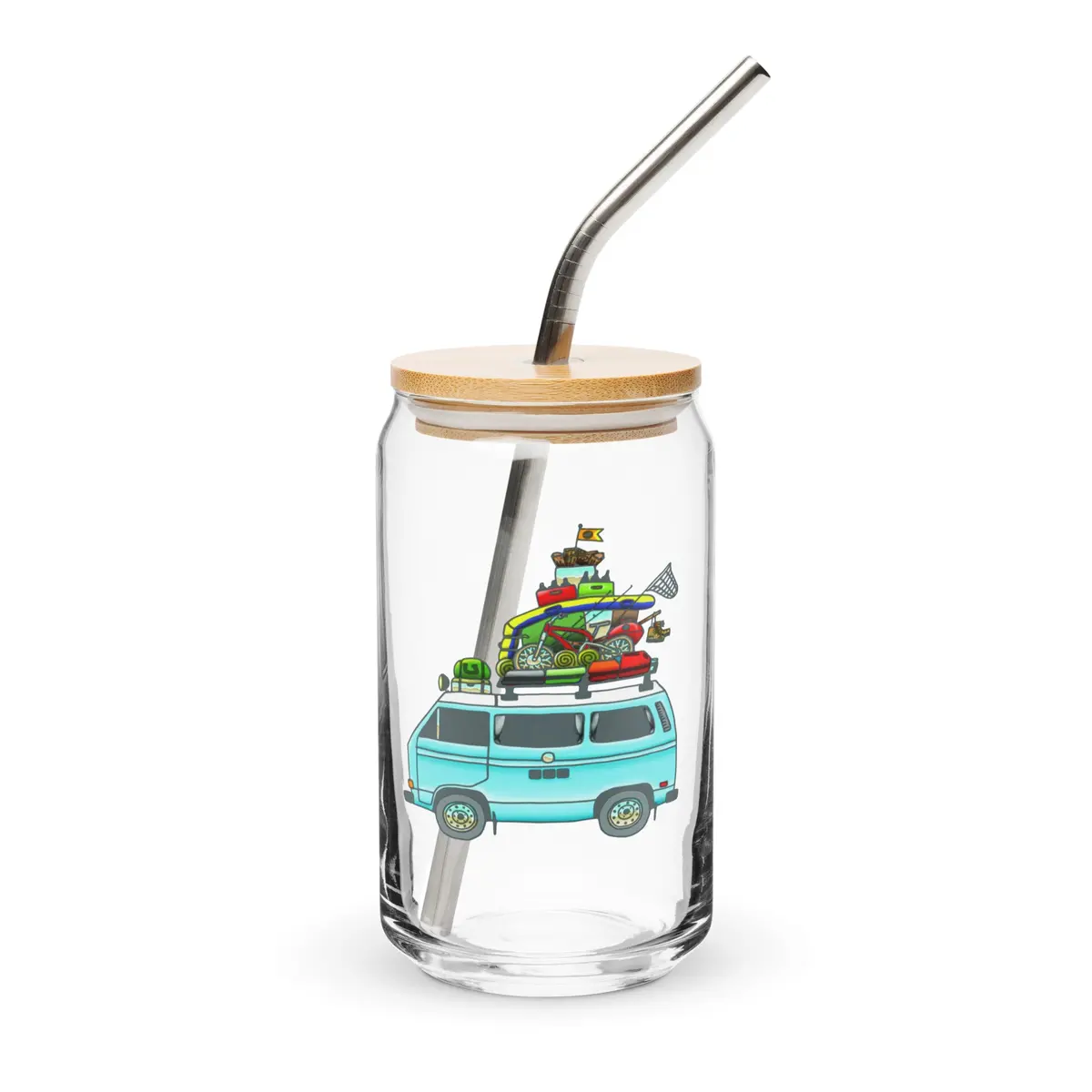 Rad Vanagon Can-Shaped Pint Glass 1