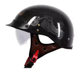Carbon Fiber Summer Open Face Helmet With Dot/Ccc Certified  Tkm-019 3 1