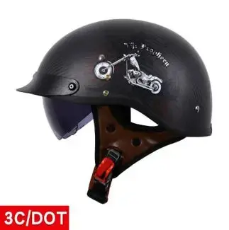 Carbon Fiber Summer Open Face Helmet With Dot/Ccc Certified 1