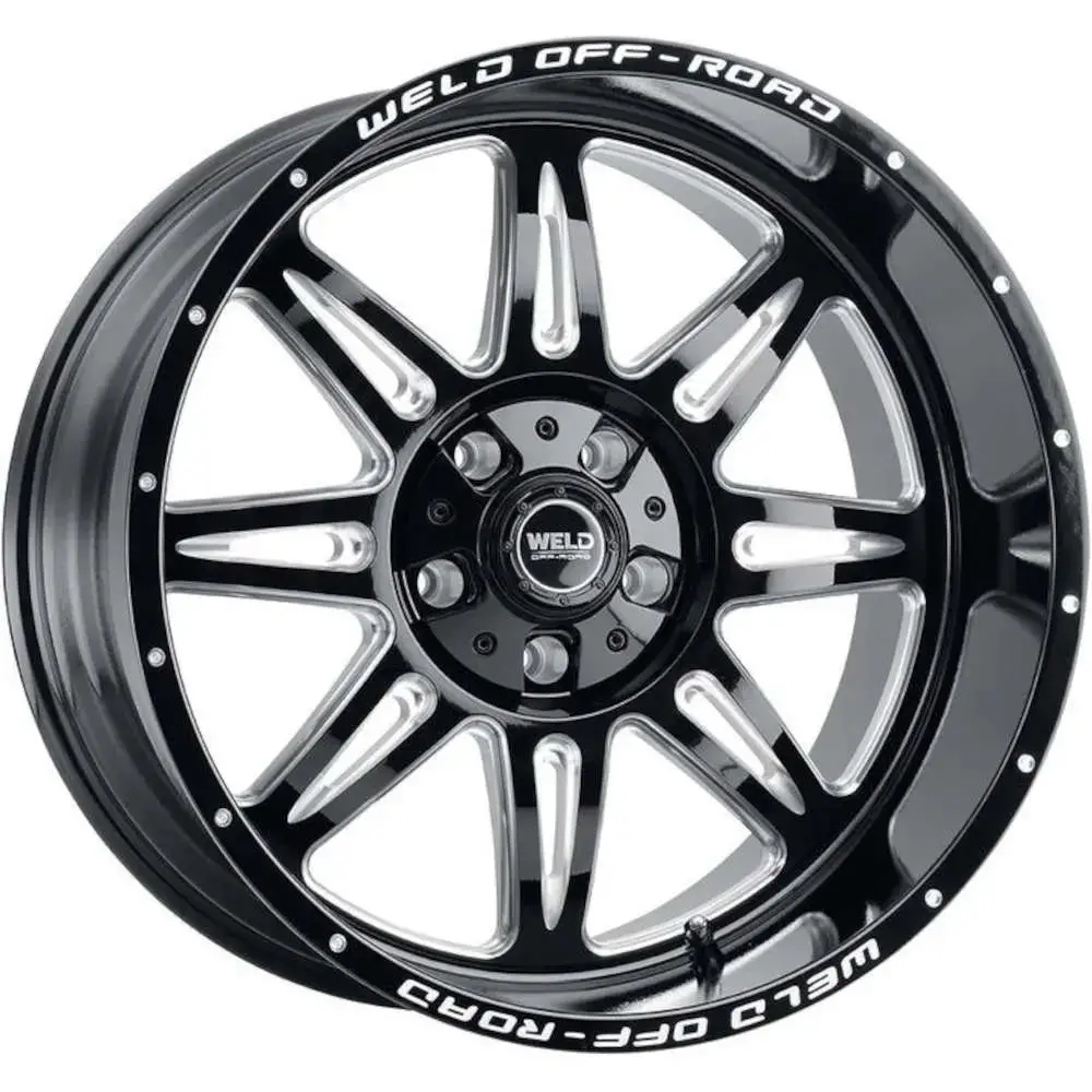 Weld Offroad 22X12 W132 Cheyenne5x139.7 5X150 Gloss Black / Milled Set Of 4 -W13222070475 1