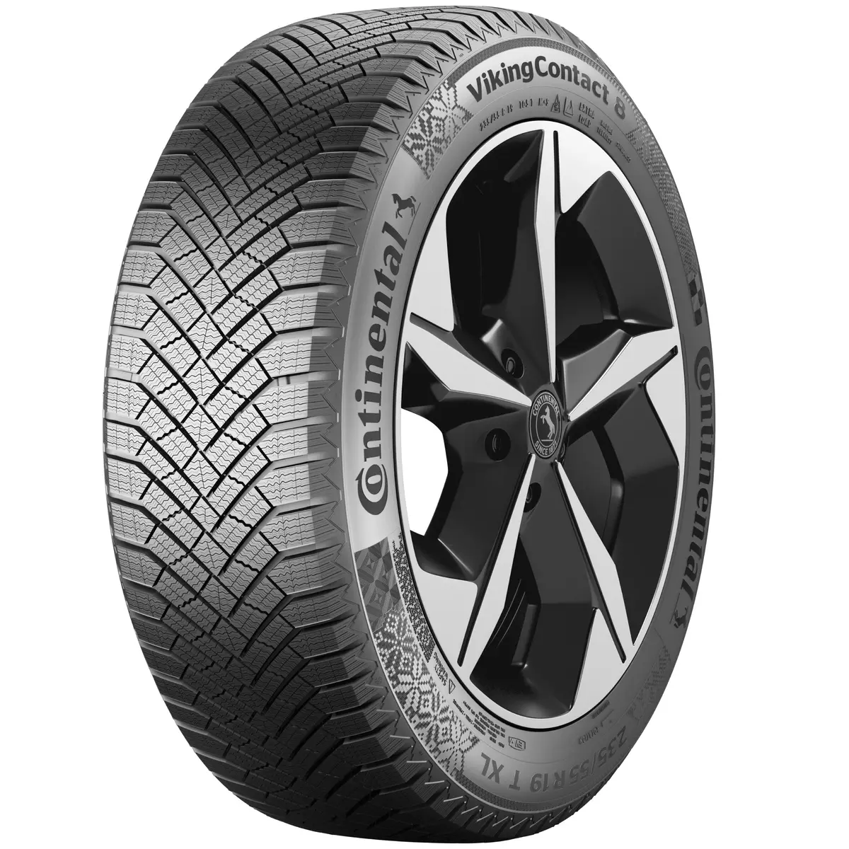 Continental Vikingcontact 8 - 235/45R18 Xl – Premium Winter Tire For Tesla Model 3 1