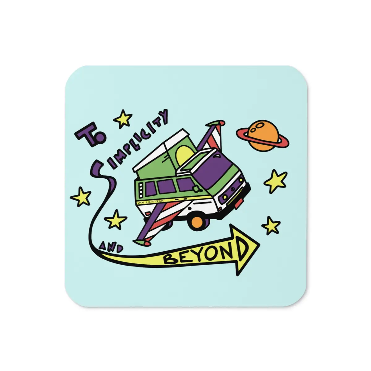 Van Lightyear Cork-Back Coaster 1
