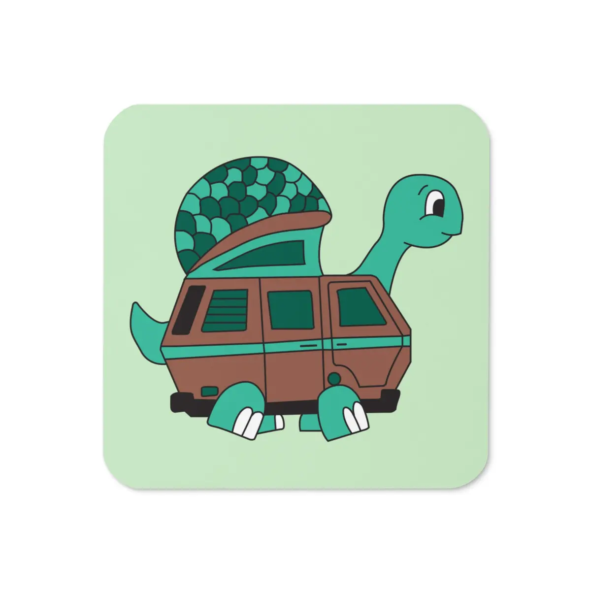 Tom Turtle Cork-Back Coaster 1