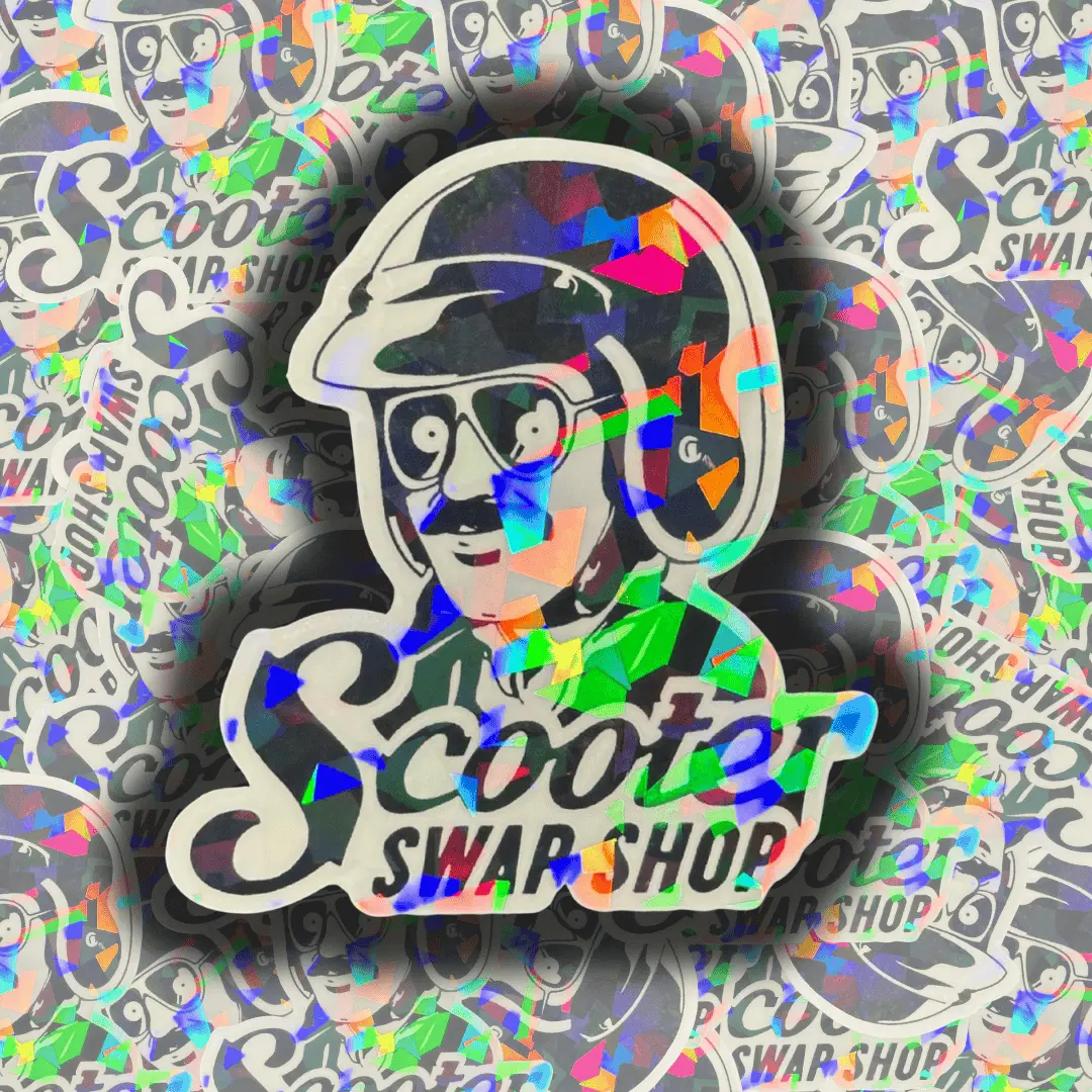 Cracked Ice Scooter Swap Shop Sticker 1