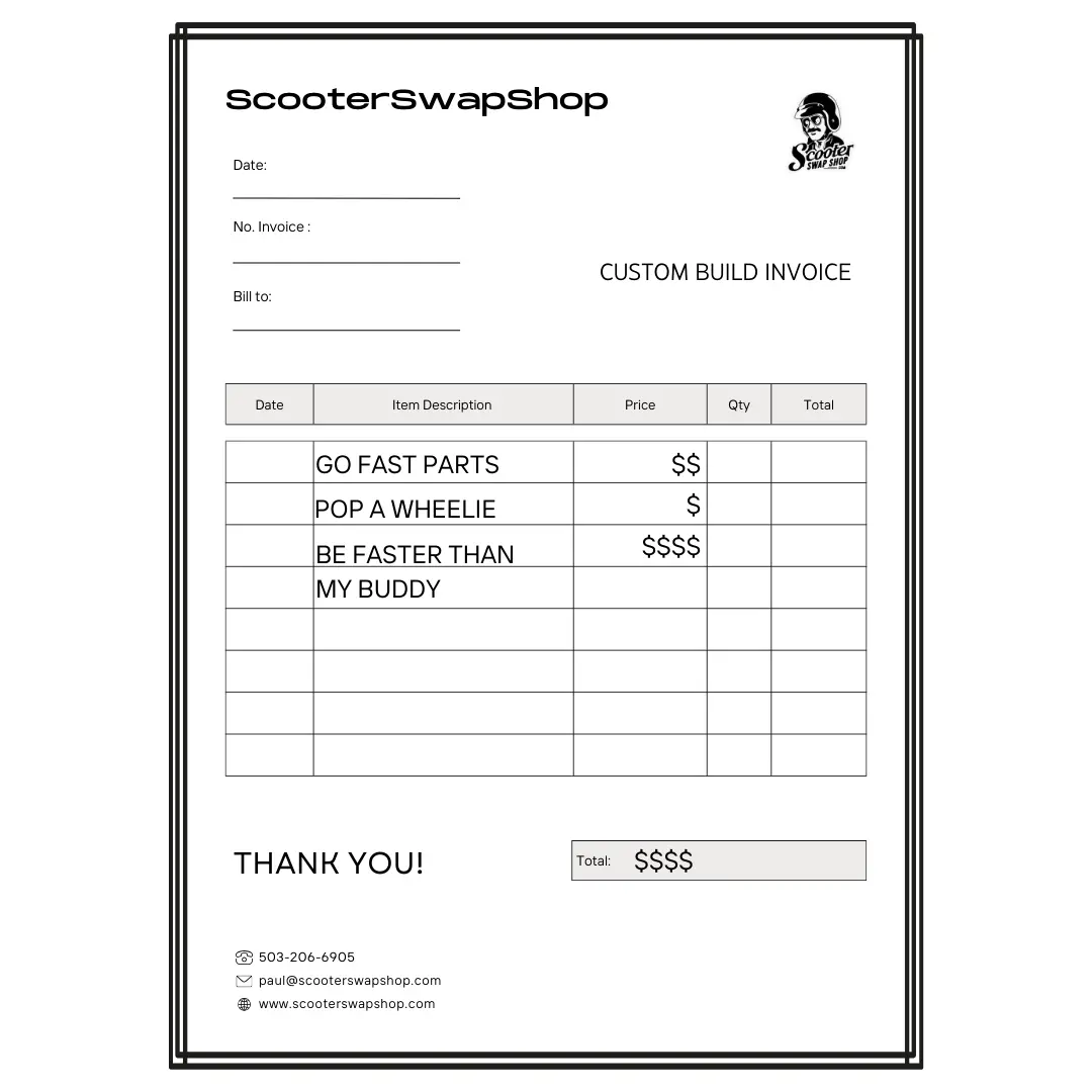Custom Build Invoice 1