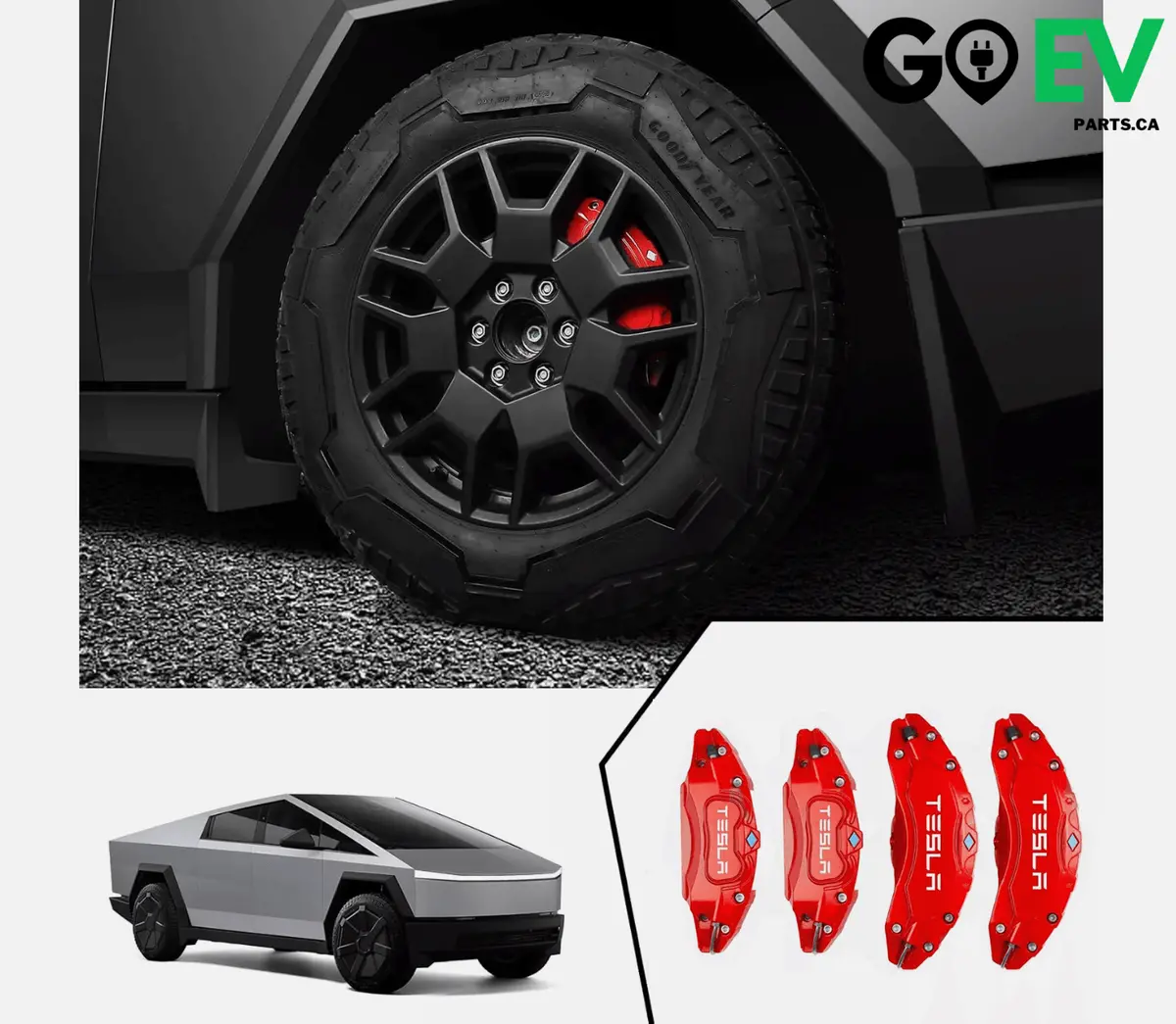 Tesla Cybertruck: Brake Caliper Cover – Durable Aluminium Alloy For A Custom Performance Look 1