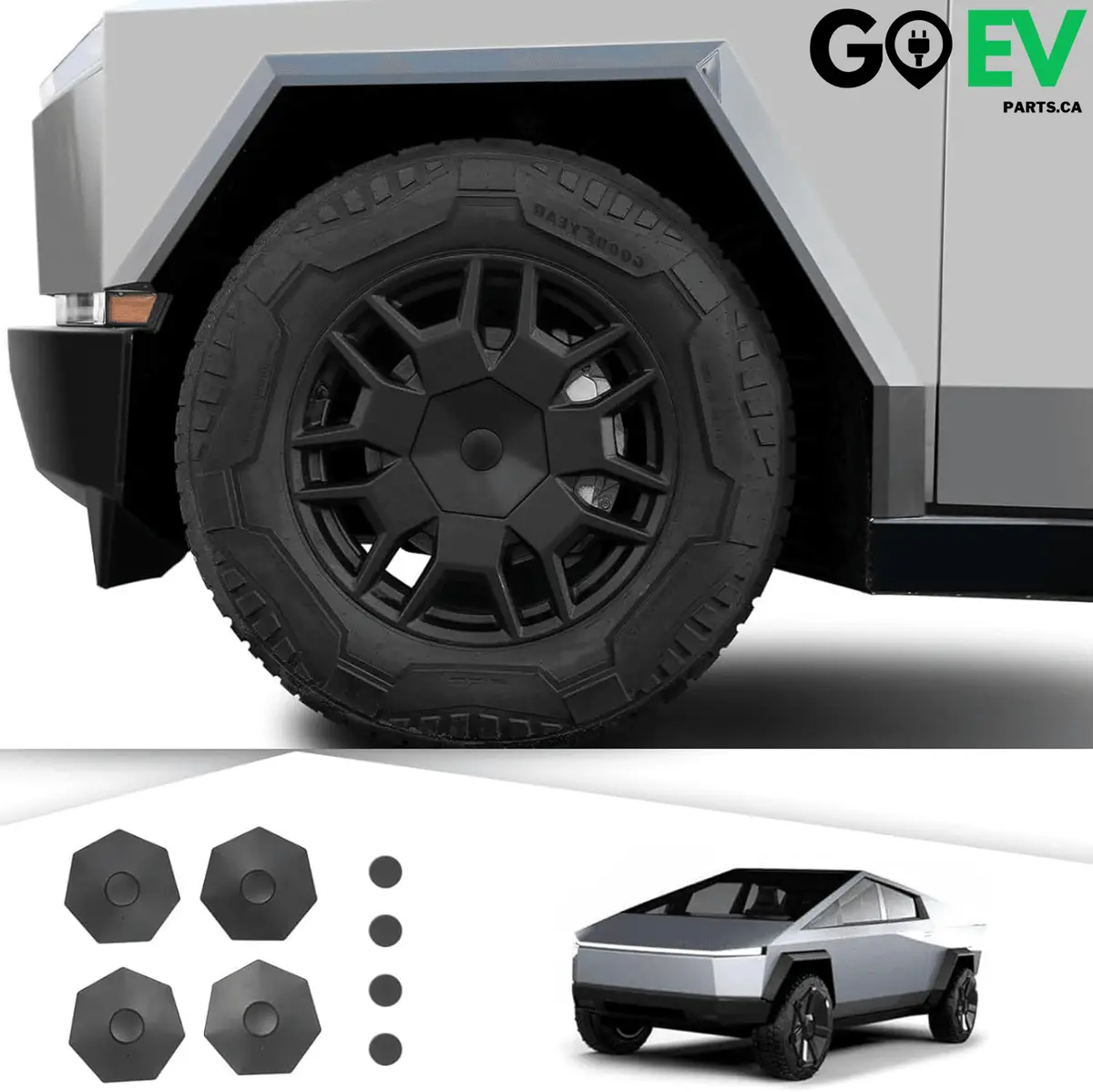 Tesla Cybertruck: Wheel Center Caps – Precision-Fit Design For A Seamless Oem Look 1