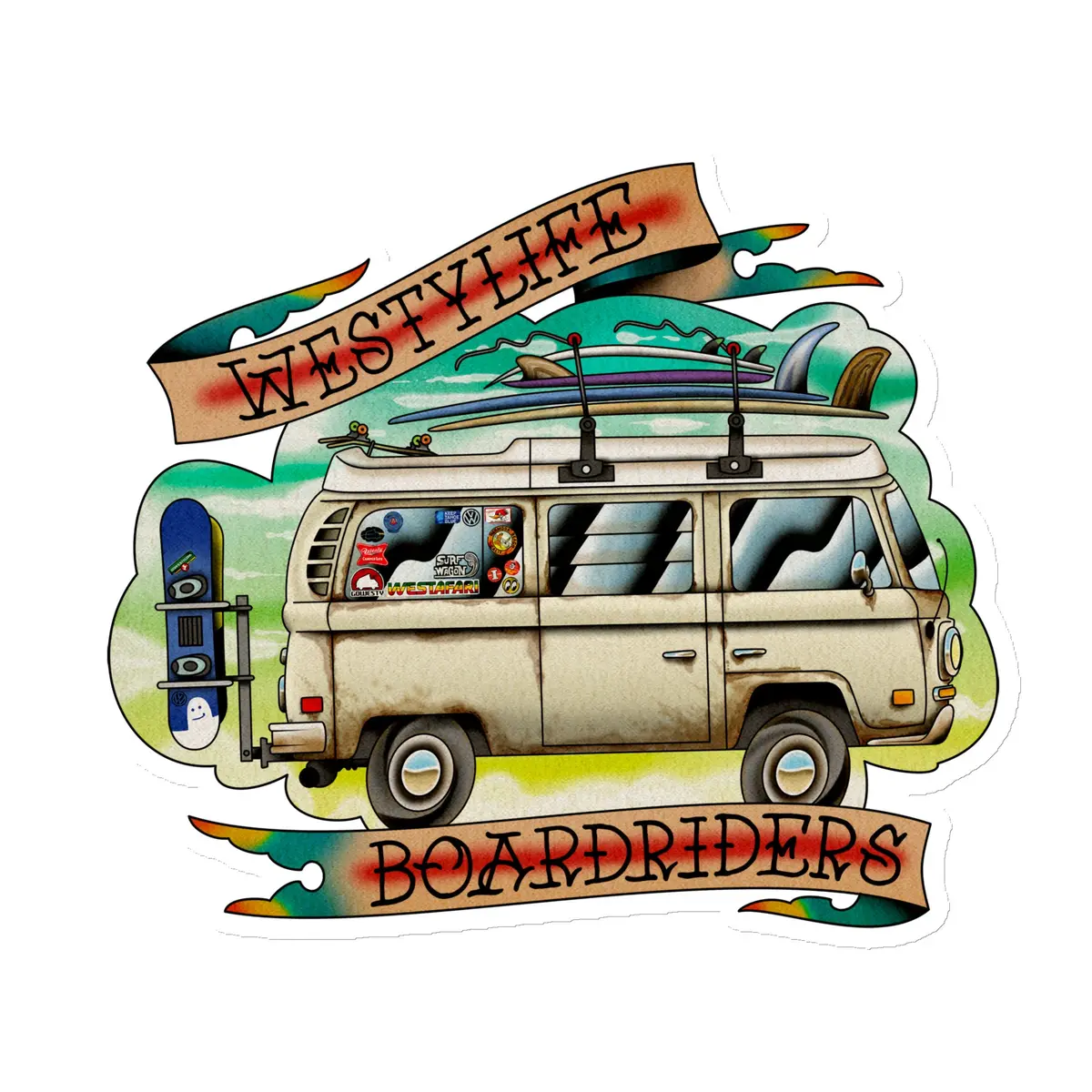 Westy Life Boardriders Magnet 3