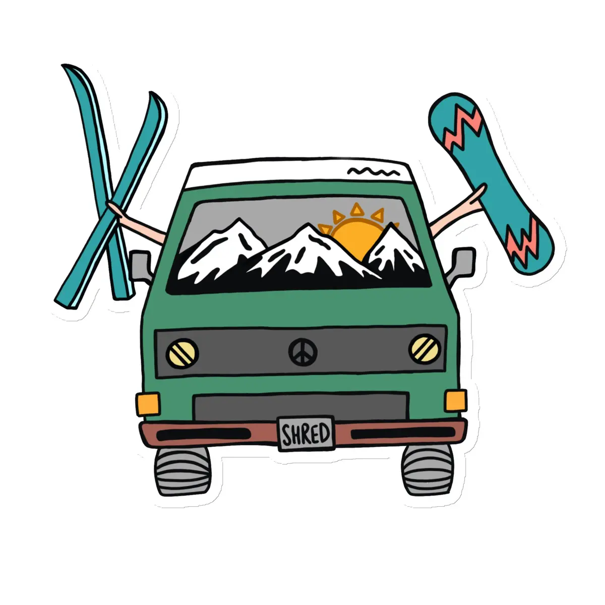 Shred Van Magnet 3