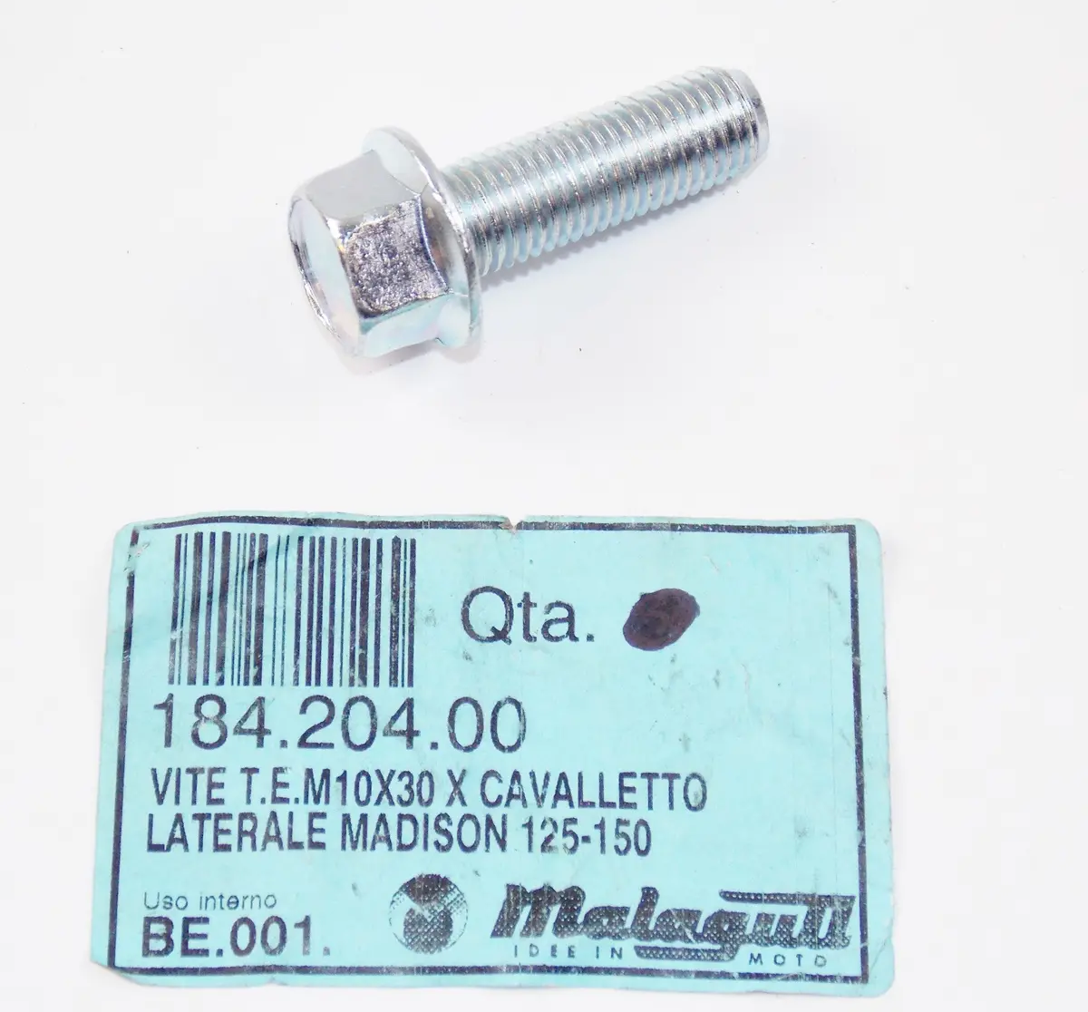 Nos Oem Malaguti Madison R180/S200 Side Stand Fixing Screw M10x30 184.204.00 1