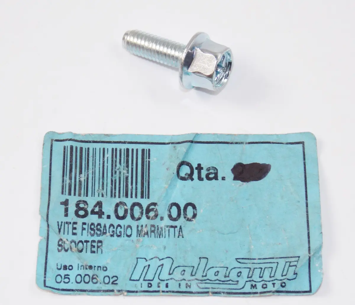 Nos Oem Malaguti Ciak 150 F12-100 | F12/02 Aria Exhaust Screw Assy 184.006.00 1