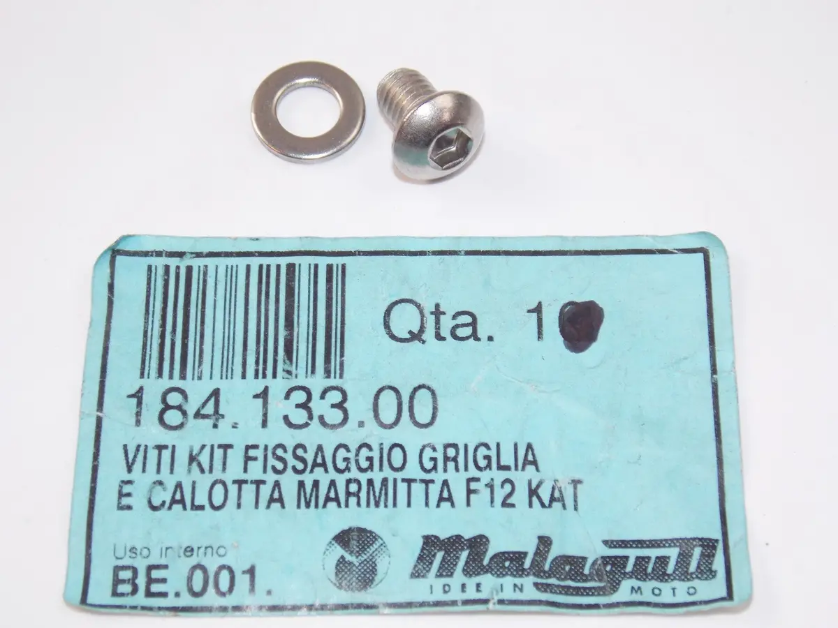 Nos Oem Malaguti F12 F15 Exhaust Shield Heat Screw Set L=8Mm D=6Mm 184.133.00 1