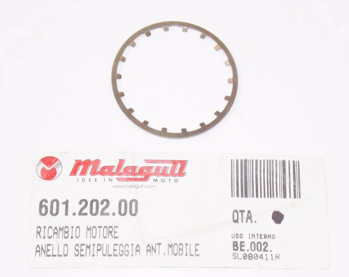 Nos Oem Malaguti F 12 - 100 Mobile Front Half Pulley Ring 601.202.00 1