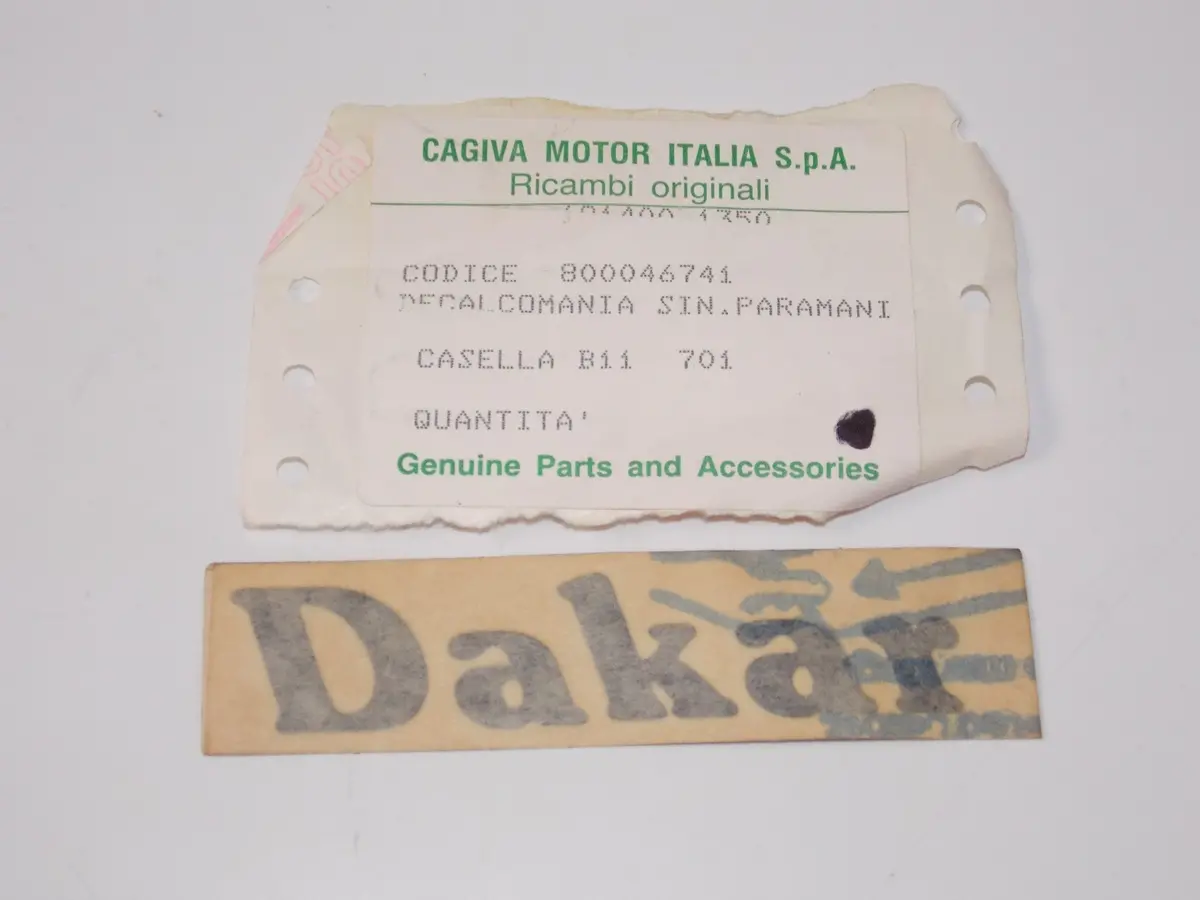 Nos Original Cagiva Elefant 50 Emblem Mark Decal Sticker 800046741 Vintage Italy 1