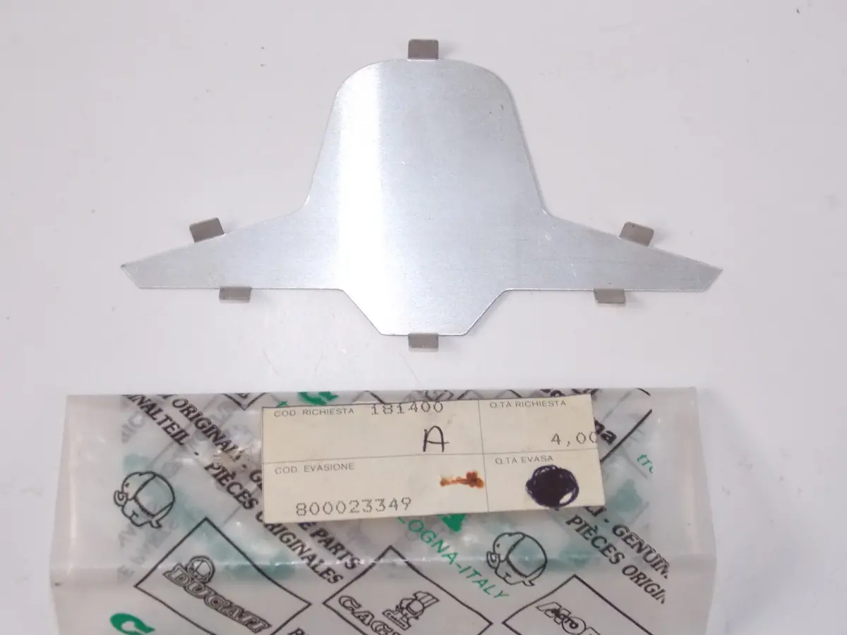Nos Oem Cagiva 1979 Sx 125 Exhaust System Name Plate 800023349 1