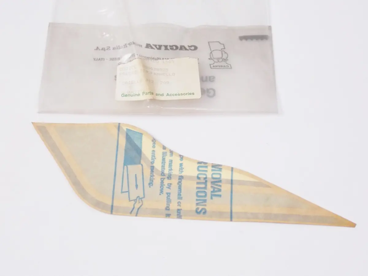 Nos Oem Cagiva Ala Blu 250/350 Left Panel Cover Sticker Mark Decal 800038825 1