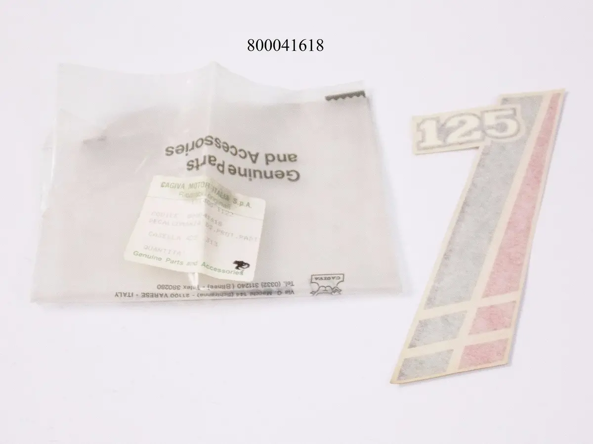 Nos Oem Cagiva 1985 Alleta Rossa 125 Trim White Right Guard Sticker 800041618 1
