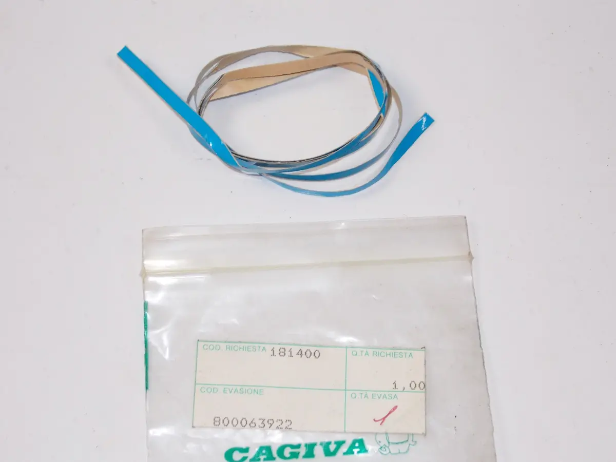 Nos Oem Cagiva 1989 Freccia 125 C 12 R Sticker Decal Light Blu Thread 800063922 1