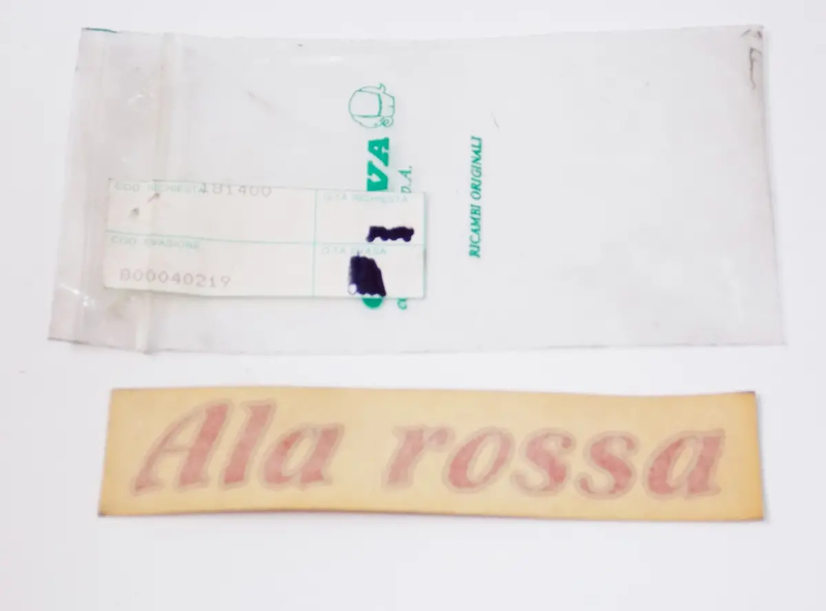 Nos Oem Cagiva Rear Fender Sticker "Ala Rossa" Decal Mark Emblem 800040219 1