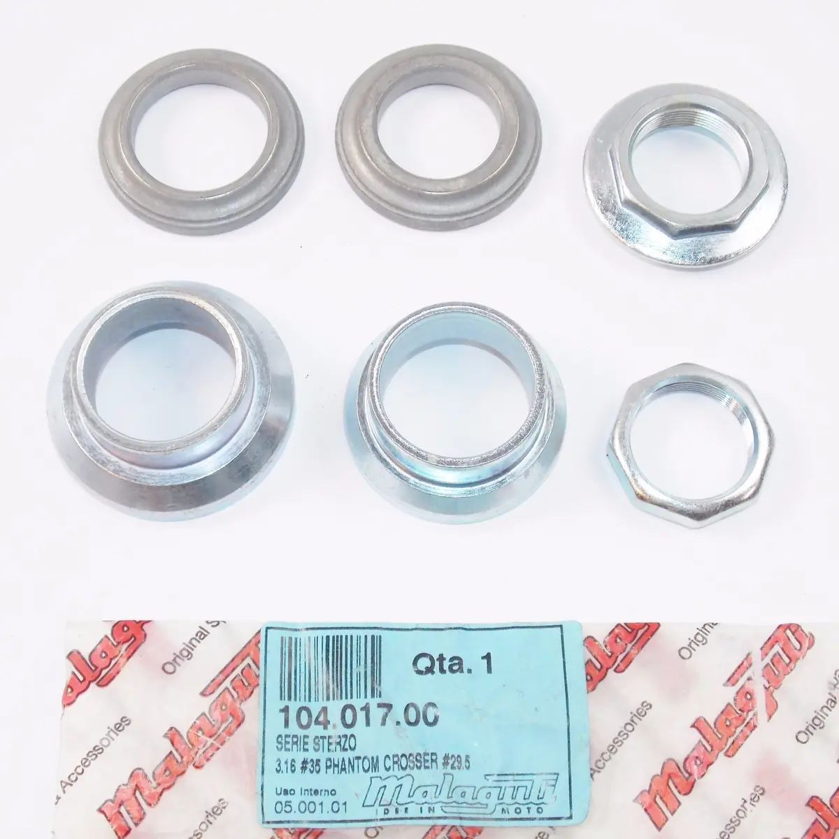 Oem Malaguti 3.16 #35 Crosser Cr1 F12 #29.5 F15 Steering Head Cap Set 104.017.00 1