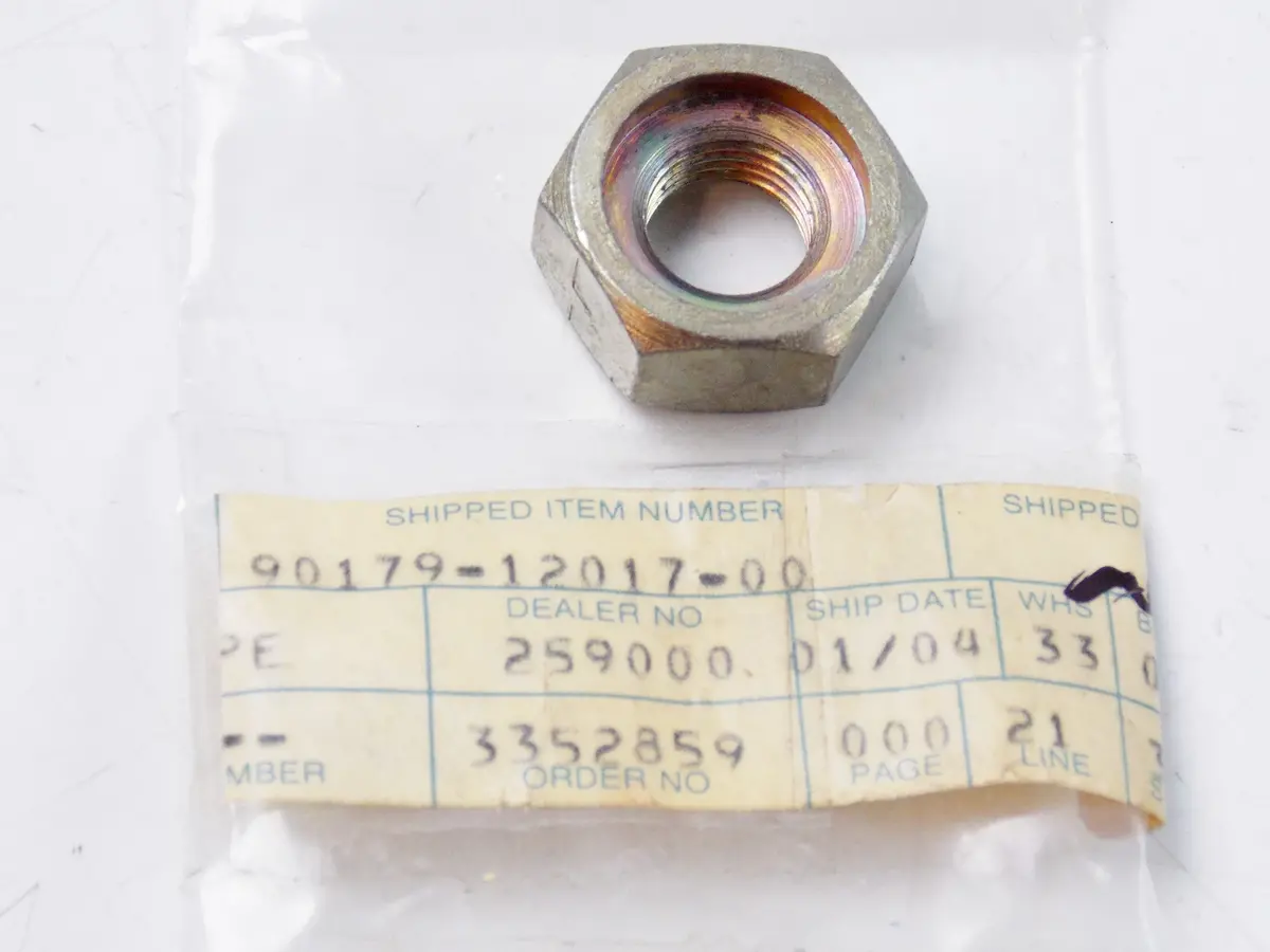 Nos Yamaha 1973-1974 El433b Ew433c Tw433f Brake Nut Spec'l Shape 90179-12017 1