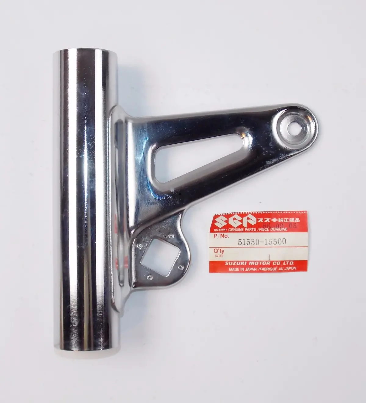 Nos Oem Suzuki 83-86 Gs550 Gr650 Rh Chrome Headlamp Bracket 51530-15500 1