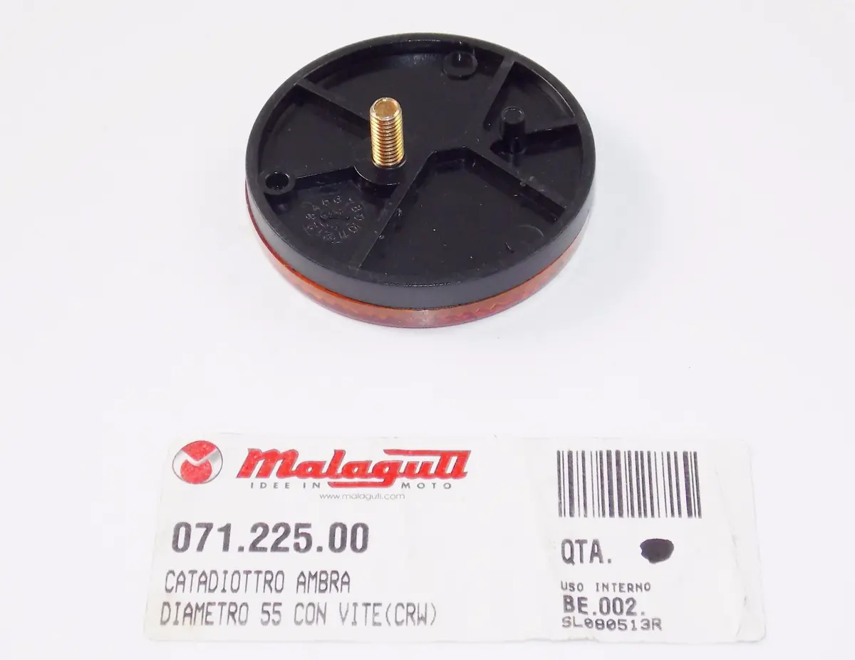 Nos Oem Malaguti Centro Sl F10 Wap F15 Lc F12 Xsm 50 Amber Reflector 071.225.00 2